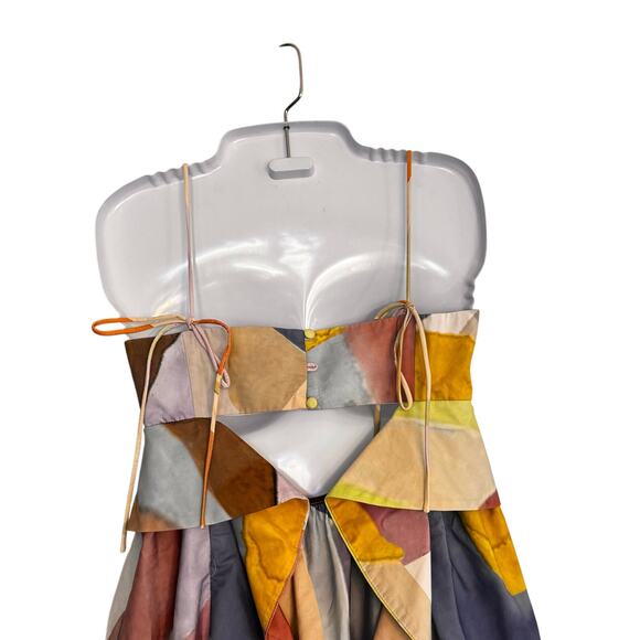 ASOS EDITION Empire Cami Maxi Dress in Pastel Abstract Boho Print Women’s Sz 0 - Picture 10 of 16